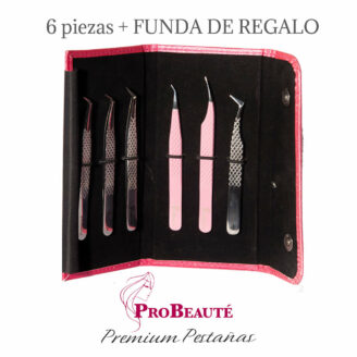 Juego de 6 pinzas + funda de regalo