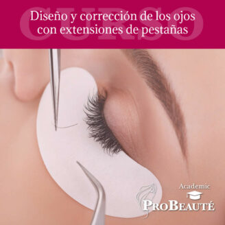 Diseño y corrección de ojos con extensiones de pestañas
