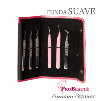 Funda suave para pinzas de extensiones de pestañas