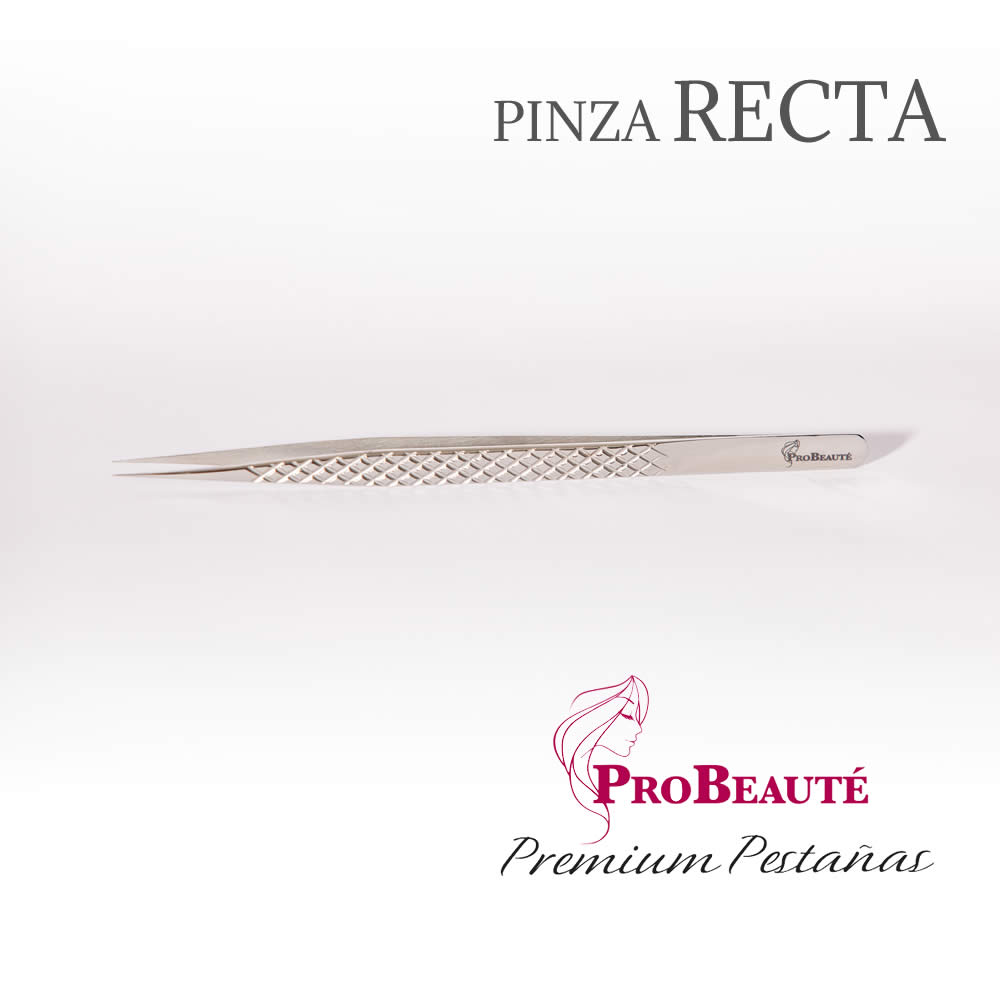Pinza RECTA para el trabajo con extensiones pestañas